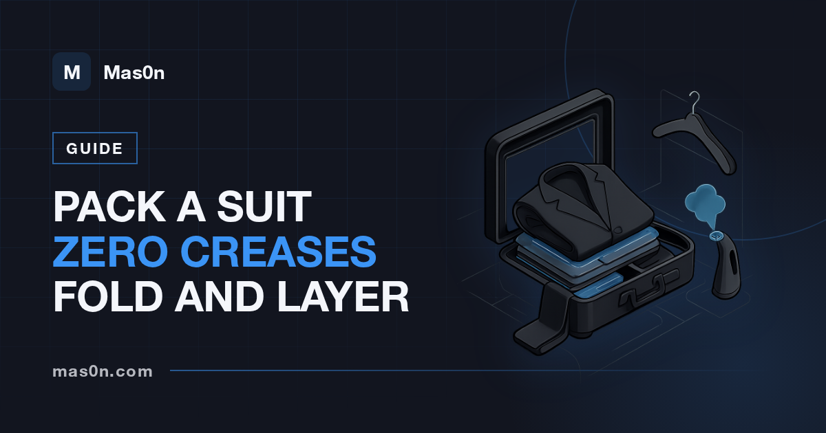 How to Pack a Suit in a Suitcase: The Fold-and-Layer Method That Survives a Flight