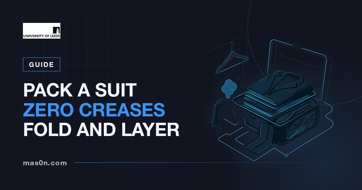 How to Pack a Suit in a Suitcase: The Fold-and-Layer Method That Survives a Flight