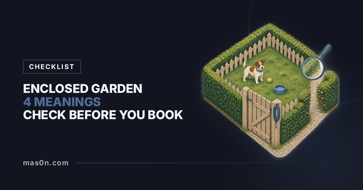 Dog Friendly Cottages: What Counts as an Enclosed Garden?