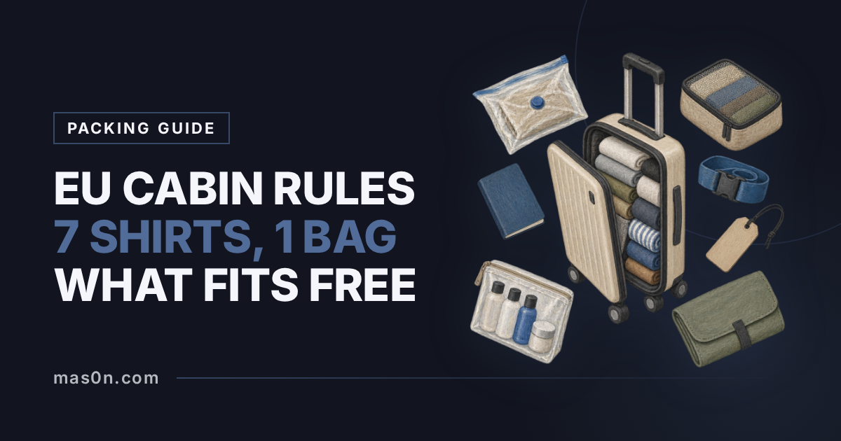 EU Hand Luggage Rules: How to Pack a Week of Shirts in One Cabin Bag