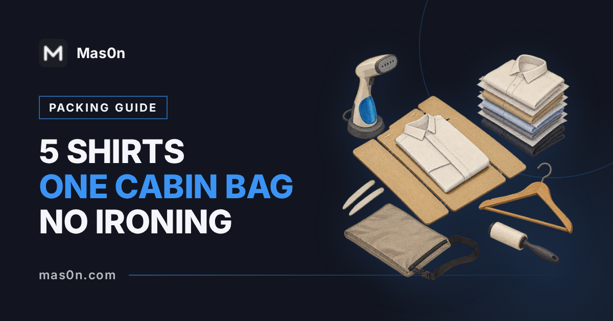 How to Pack Shirts in a Cabin Bag: 5 Shirts, 1 Case